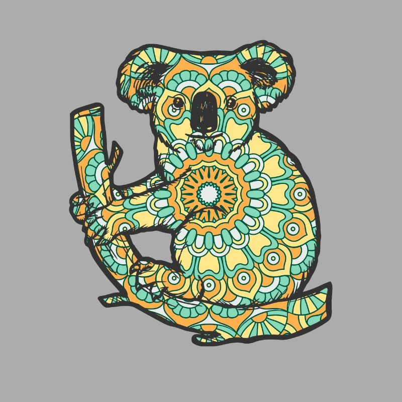 Mandala Koala Geometry Pattern
