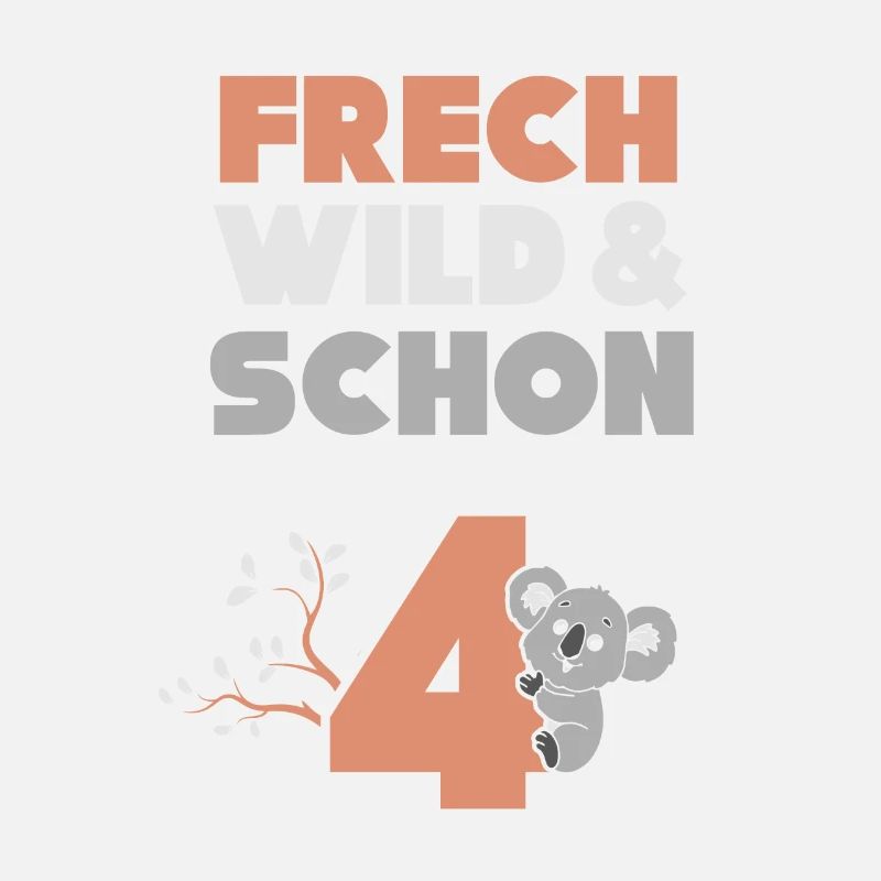 4 Jahre Geburtstag Junge Mädchen Koala