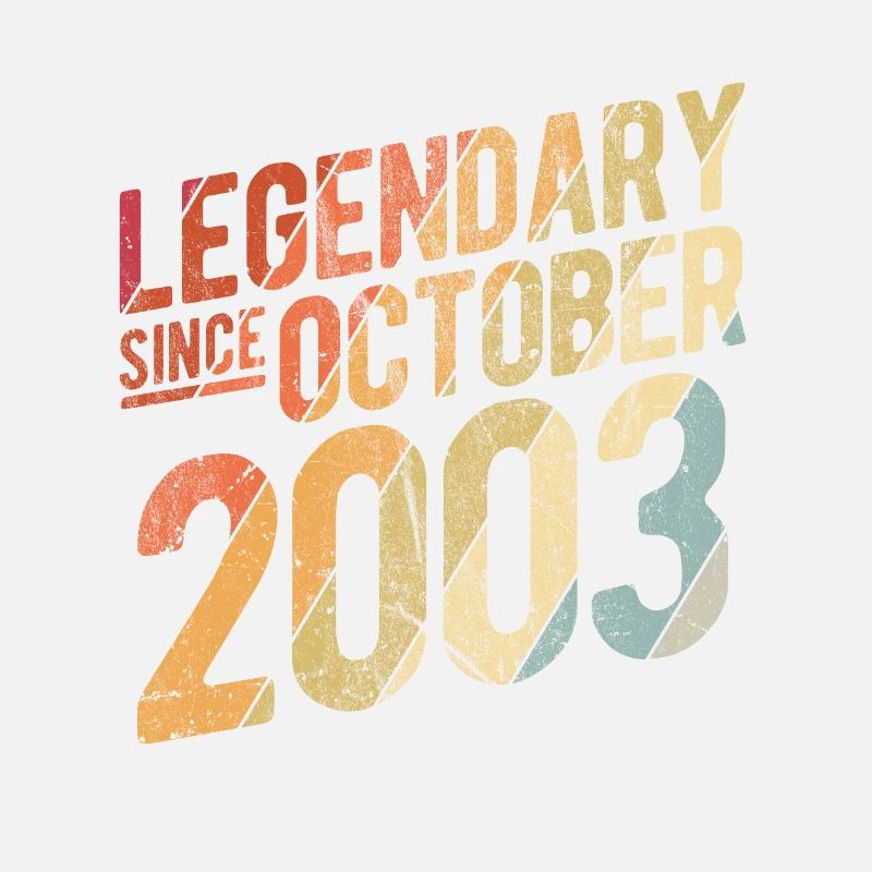 20th Birthday Gift Legendary Since October 2003 20