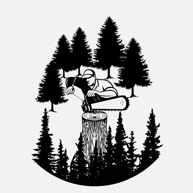 Chainsaw Axe Forester Lumberjack Saw Chain