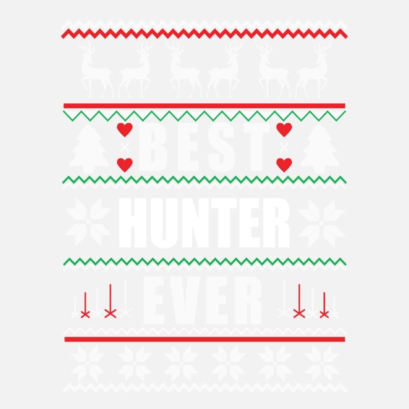 Funny Ugly Christmas Best Hunter Ever