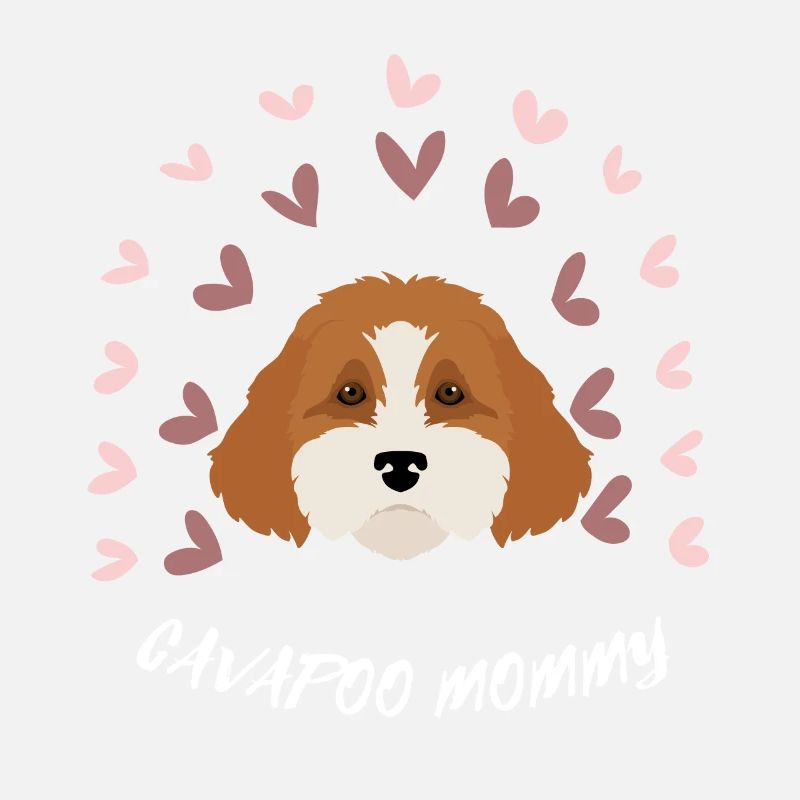 CAVAPOO MAMA. Netter süßer Hund. Hundefreund.