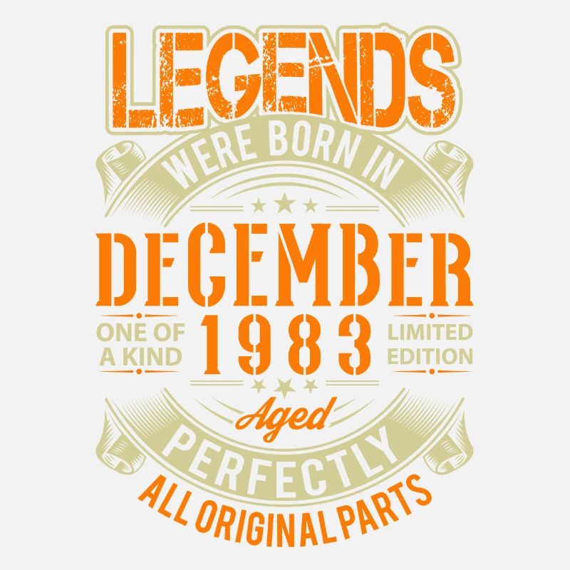 1983 Décembre Birthday Legend