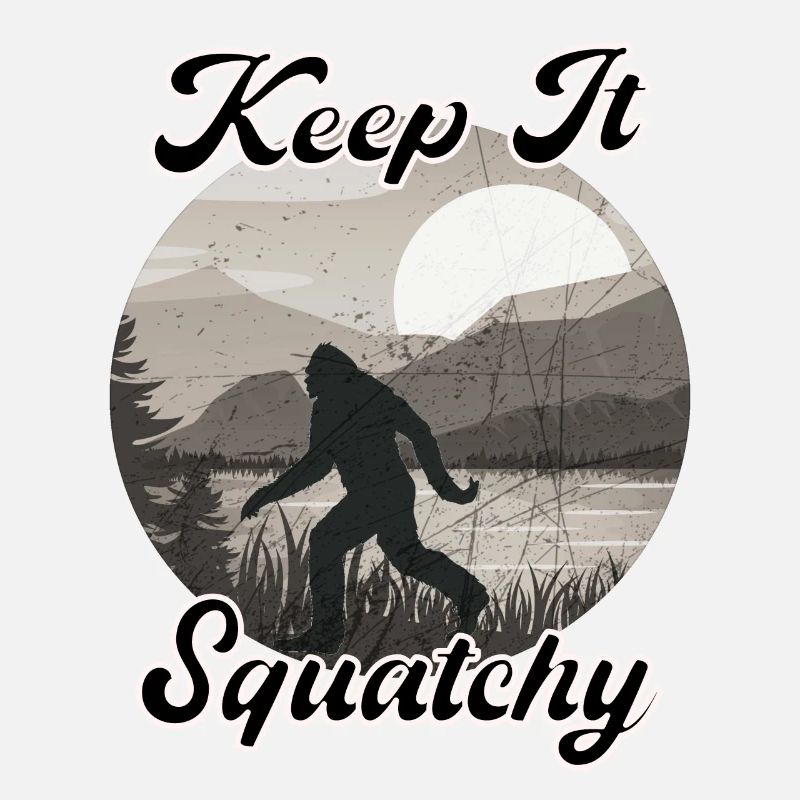 Keep It Squatchy Funny Sasquatch Retro Bigfoot