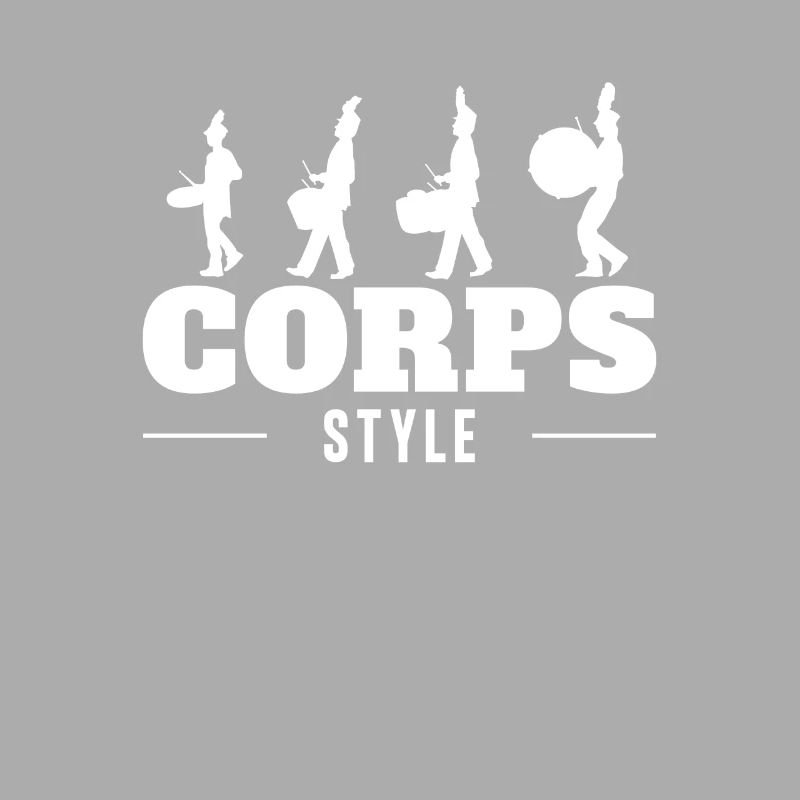 Corps Style Funny Drumline Band Musician