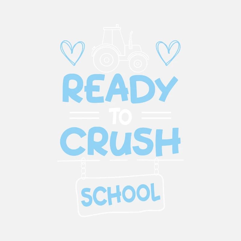 First Class Students Ready To Crush School Tractor