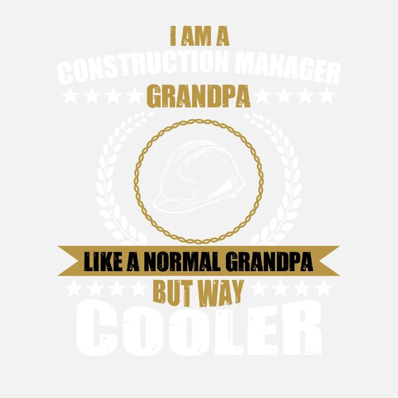 Funny construction manager Grandpa
