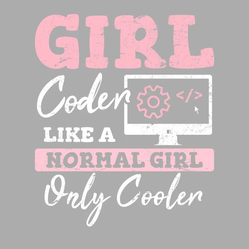 Drôle de fille Codeur Code de programmation informatique Développement Web