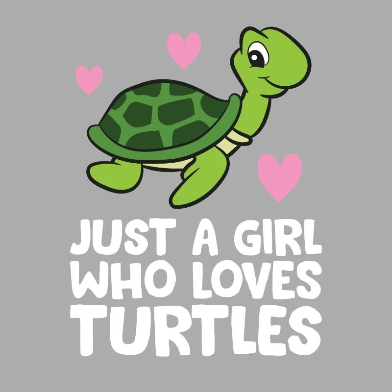 Nur ein Mädchen, das Schildkröten liebt