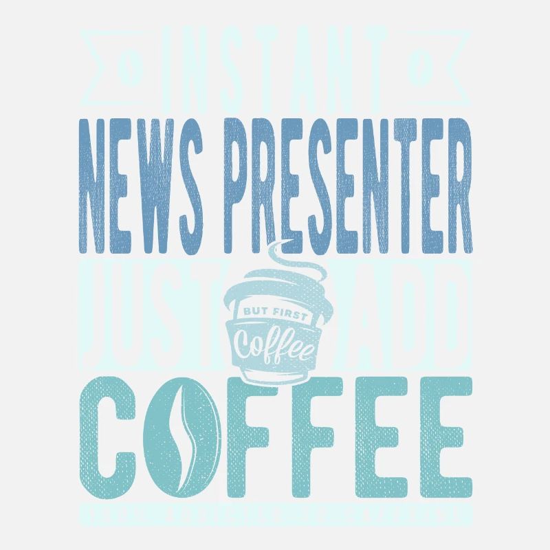 Citation de café de présentateur de nouvelles