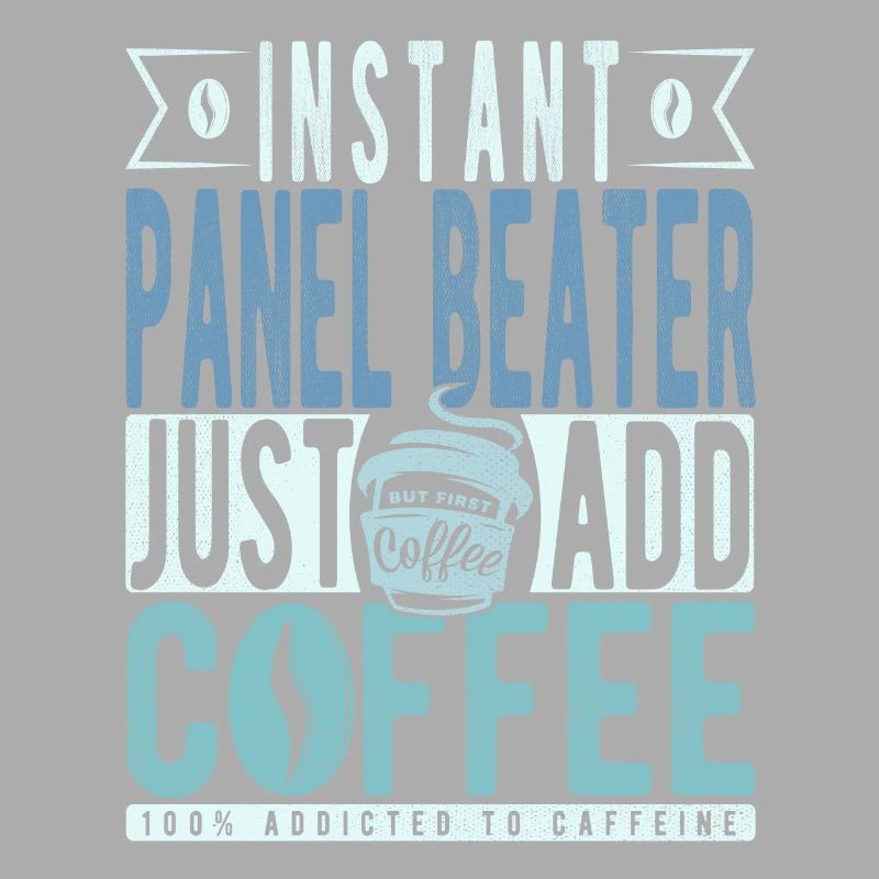 Panel Racket Coffee Saying