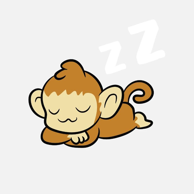 Sleeping Monkey Pajamas Lazy Monkey