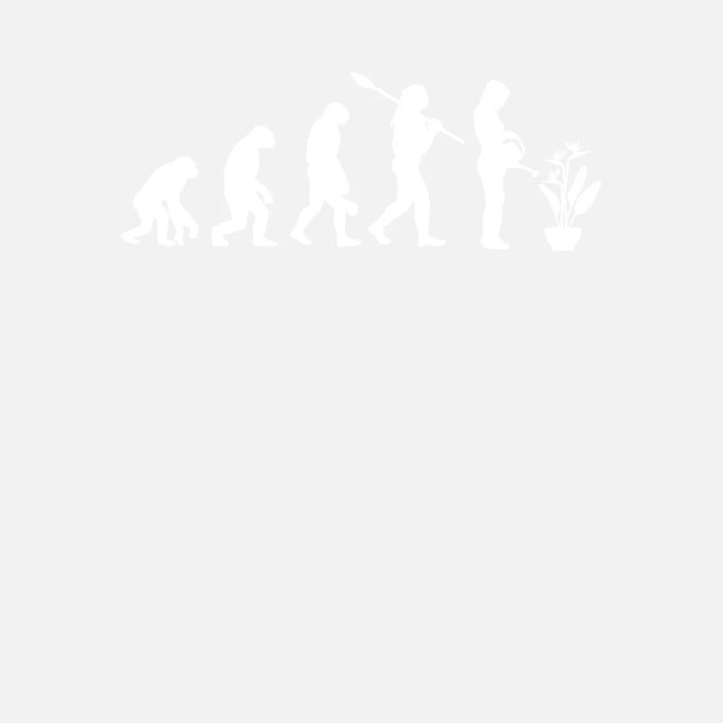 Evolution Gärtnerin Pflanze Gießkanne Strelizien