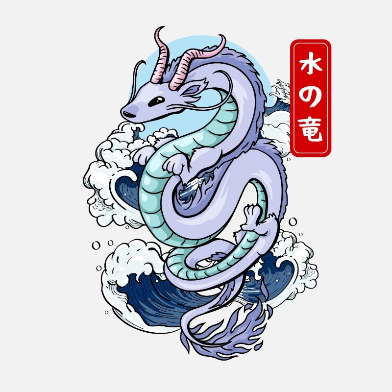 Mito elemental del dragón de agua japonés