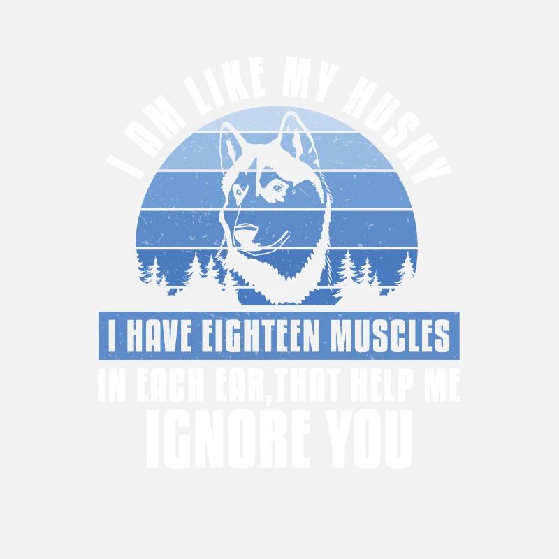 Je suis comme mon husky Funny Mushing Sled Dog