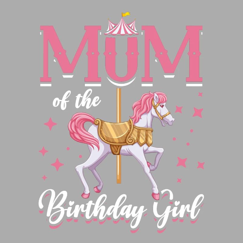 Karussell-geburtstagsfeier-mutter Des