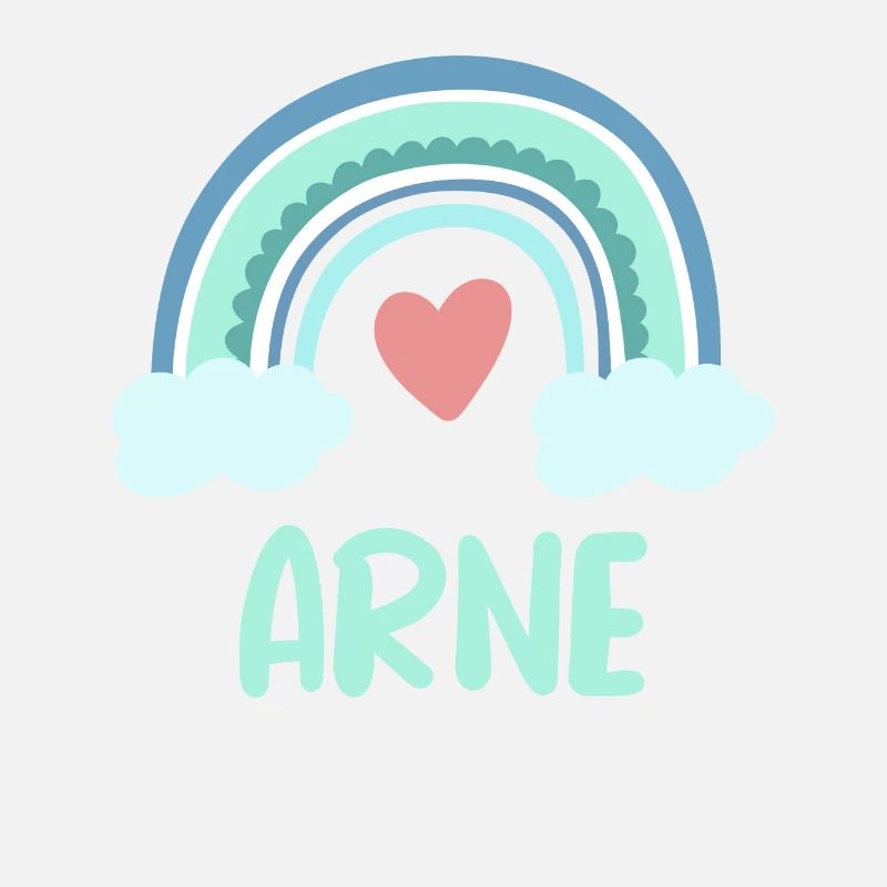 Arne Name Regenbogen Baby