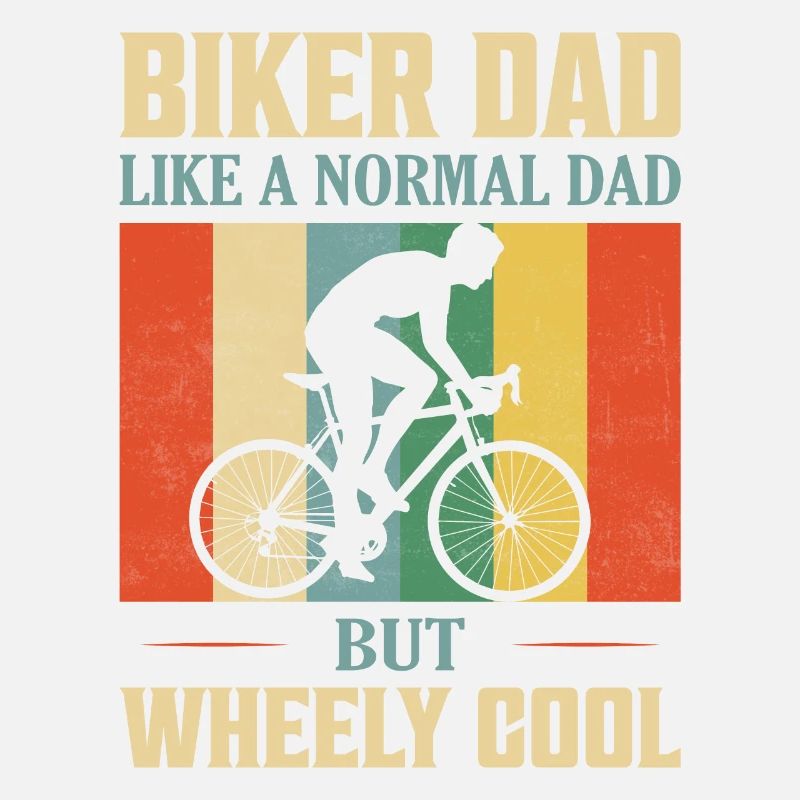 Papa motard comme un père normal mais Wheely Cool Cyclin