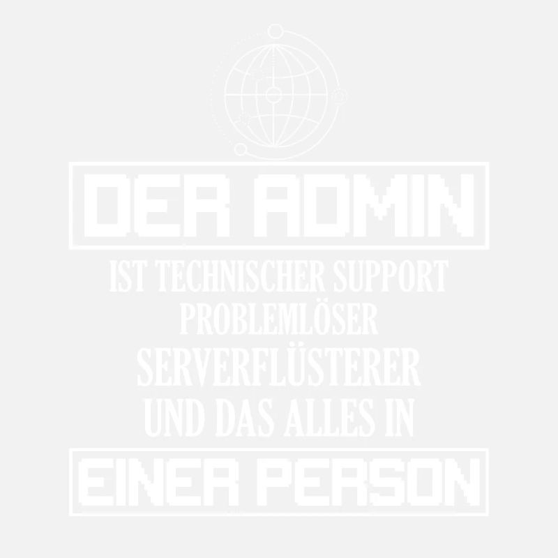 Der Admin | ist technischer Support Problemlöser H