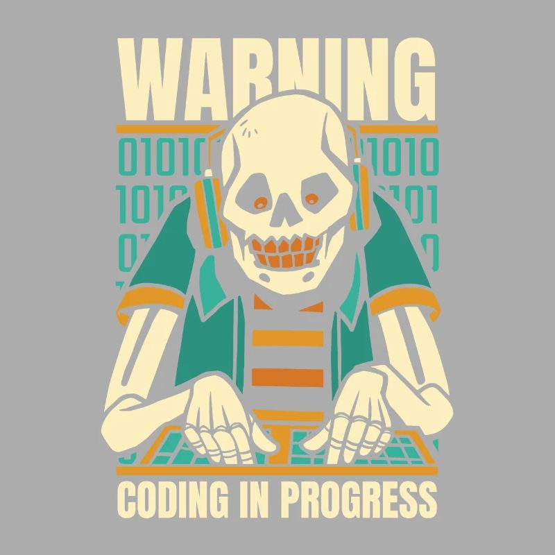 Développeur Coder Programmeur Squelette