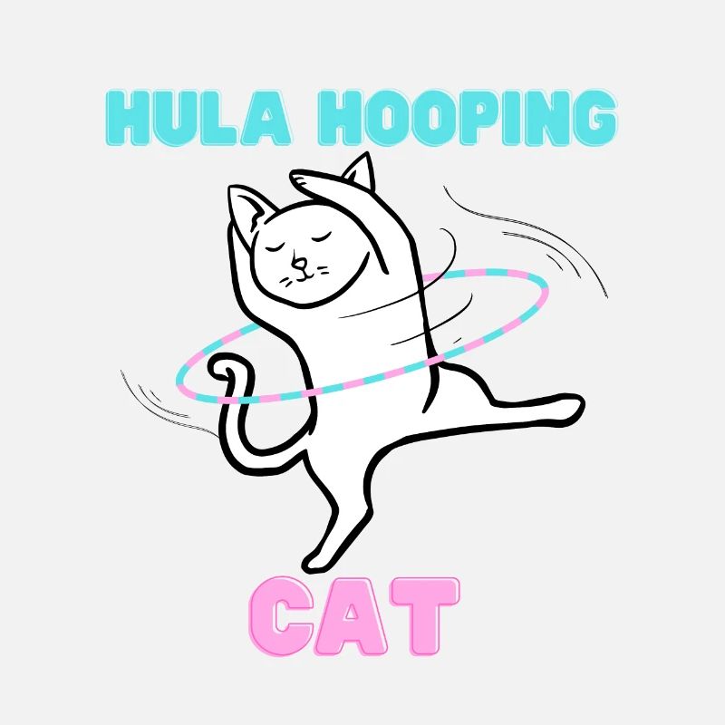 Hula Hooping Cat - Drôle de chat de danse