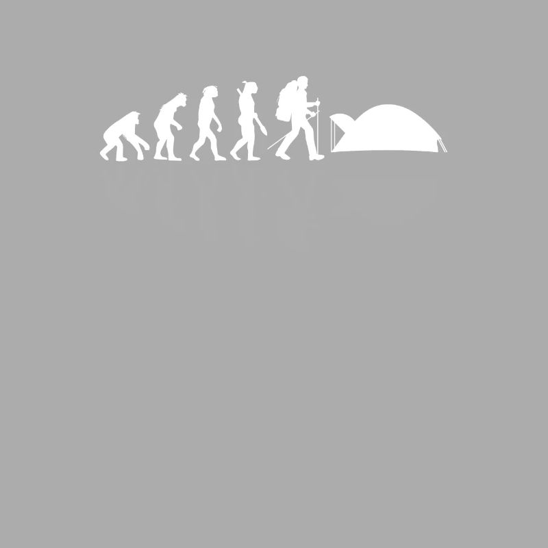 Human Evolution Funny Camping Camper Adventure