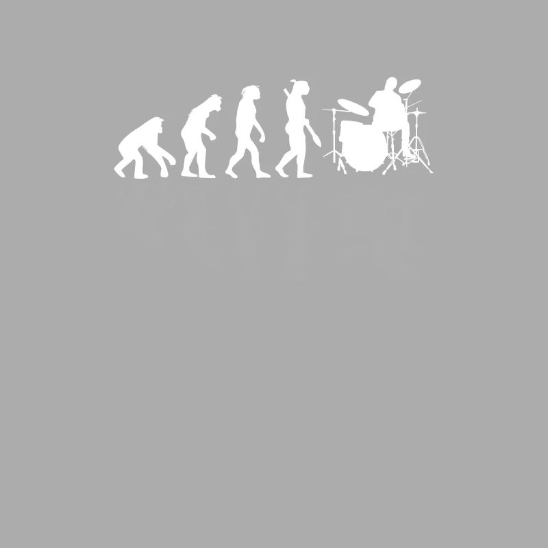 Human Evolution Drummer Drumming Lovers Drums