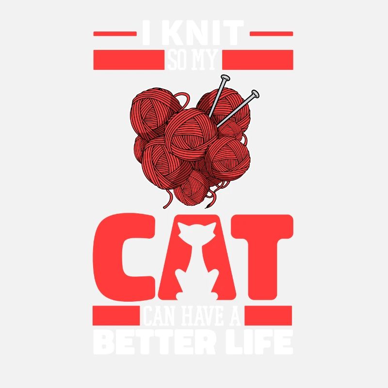 Chat à tricoter