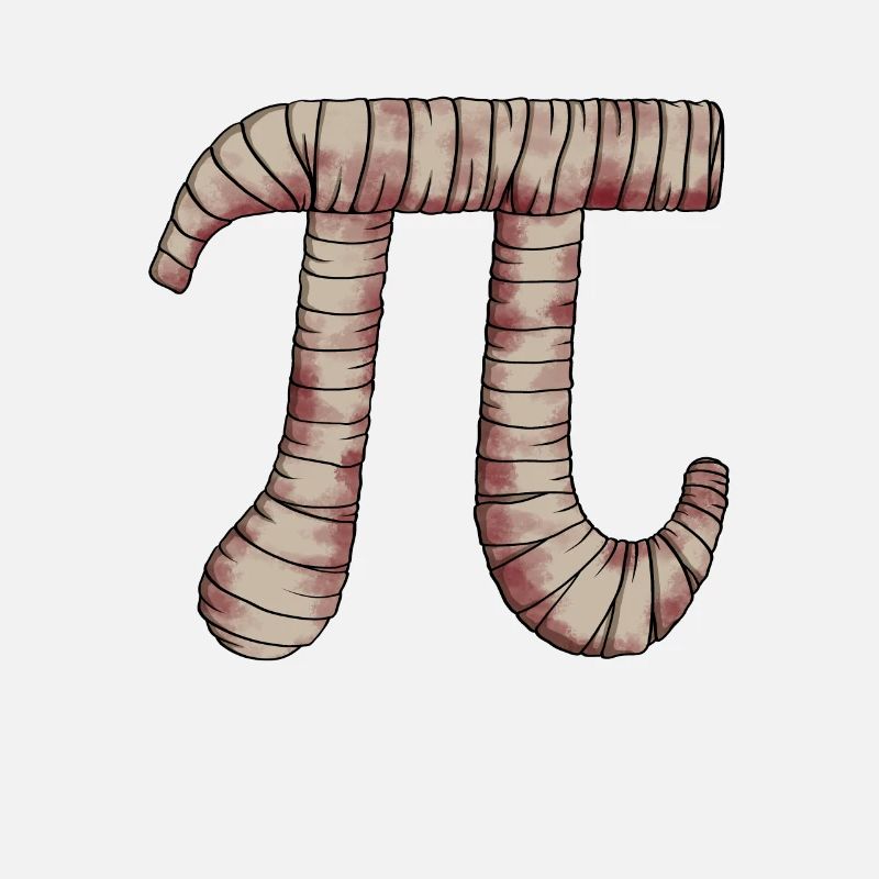 Pi Mummy - Pi Funny Math Halloween
