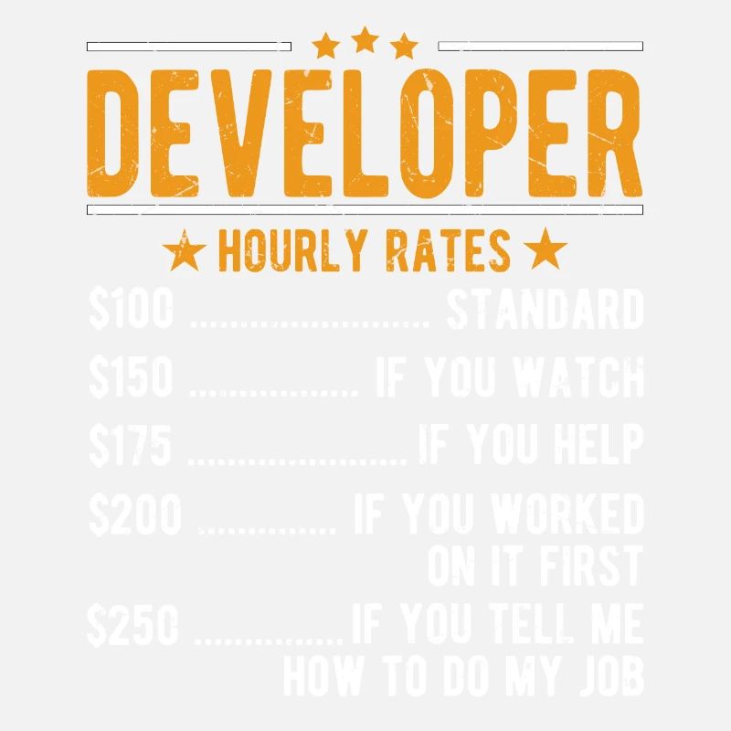 Developer Hourly Wage