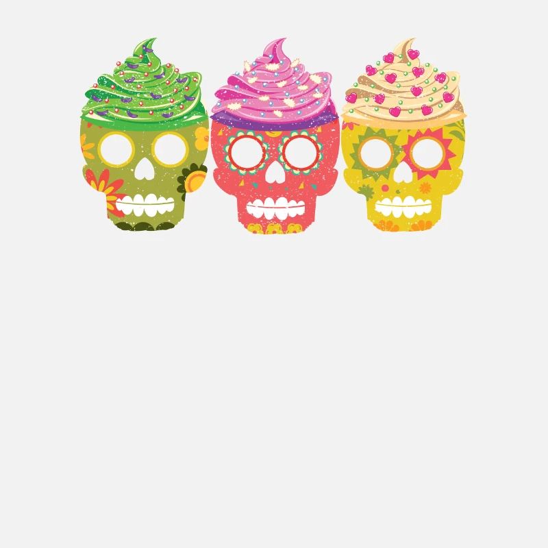 Cute Sugar Skull Cupcakes Funny Cinco De