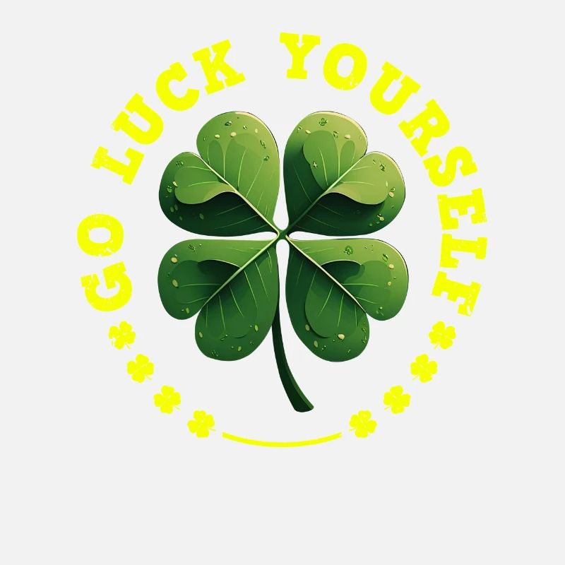 Go luck yourself St Patrick's Day Clover
