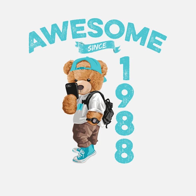 1988 Geburtstag Teddy Bär Awesome since