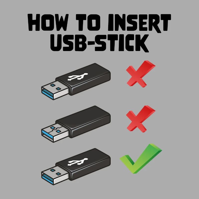 How To Insert USB Stick Funny Programmer Meme
