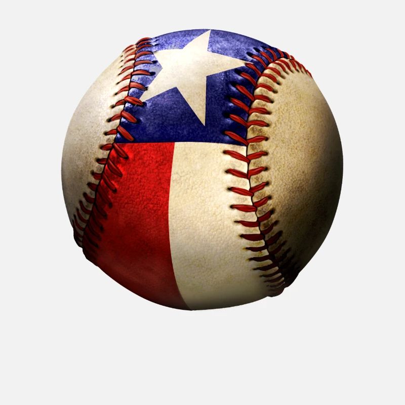 Texas Baseball Lover Drapeau de l’État du Texas