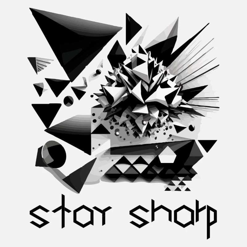 Black and white abstract design