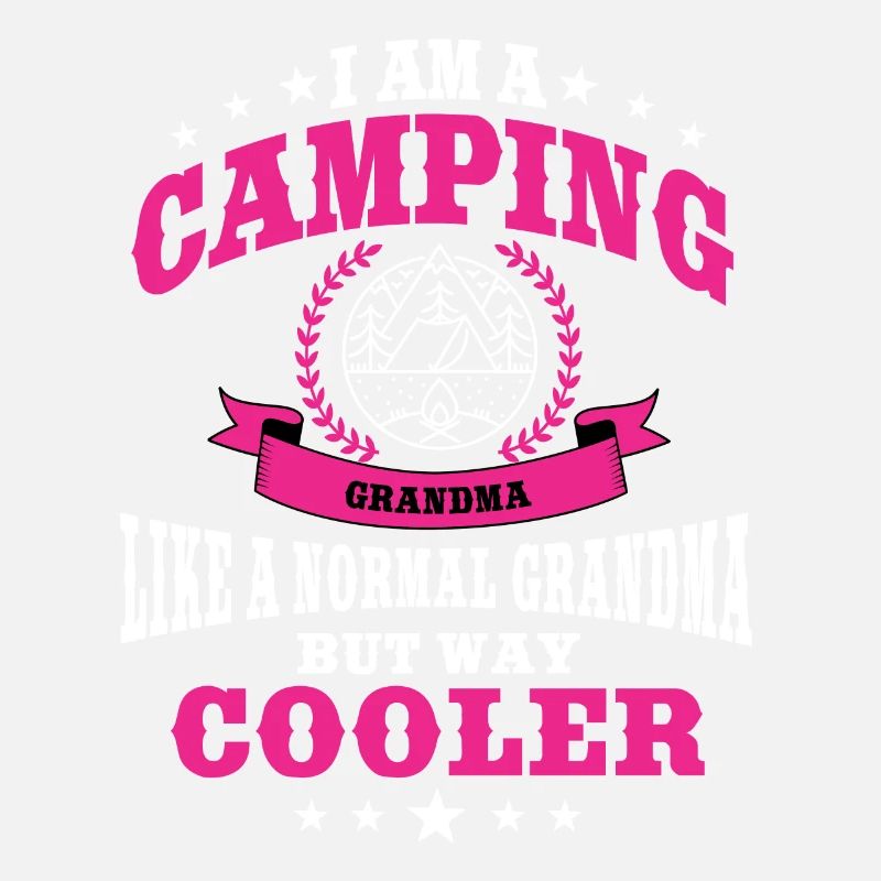 Lustige Camping Oma