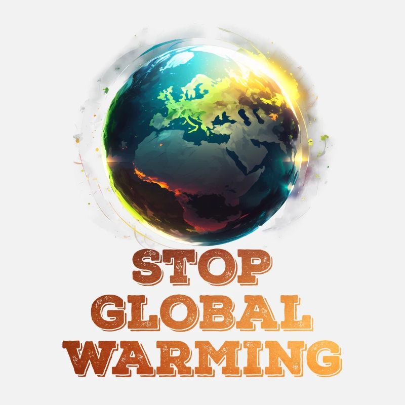 Erderwärmung Stop Rettet die Erde Klimaaktivist