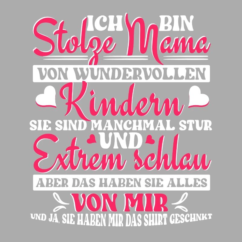 Muttertag Stolze Mutter von wundervollen Kindern
