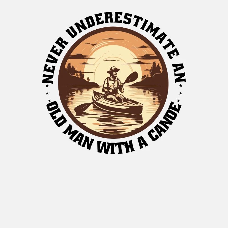KANU Kayaking Canadier-Canoe Kajak Old-Man