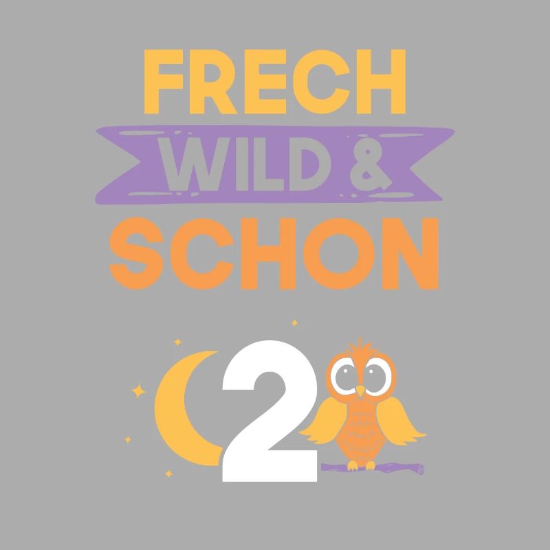 2 Jahre Geburtstag Junge Mädchen Eule