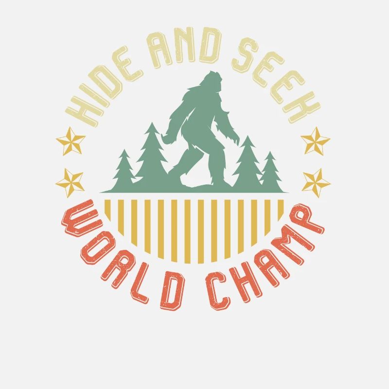 Cache-cache et cherchez le champion du monde Mountain Fan Funny Hiker