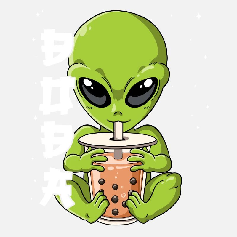 Boba Tea Alien Bubble Tea