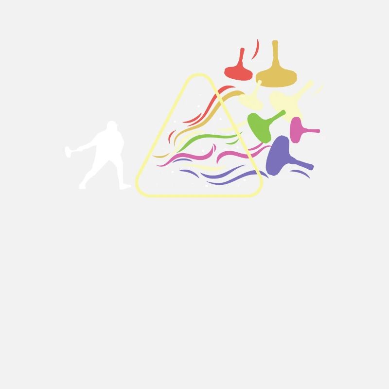 Curling Prism Rainbow Light Physique Drôle
