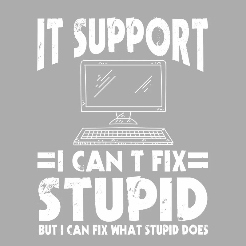 Ironic IT Support Computer Gift
