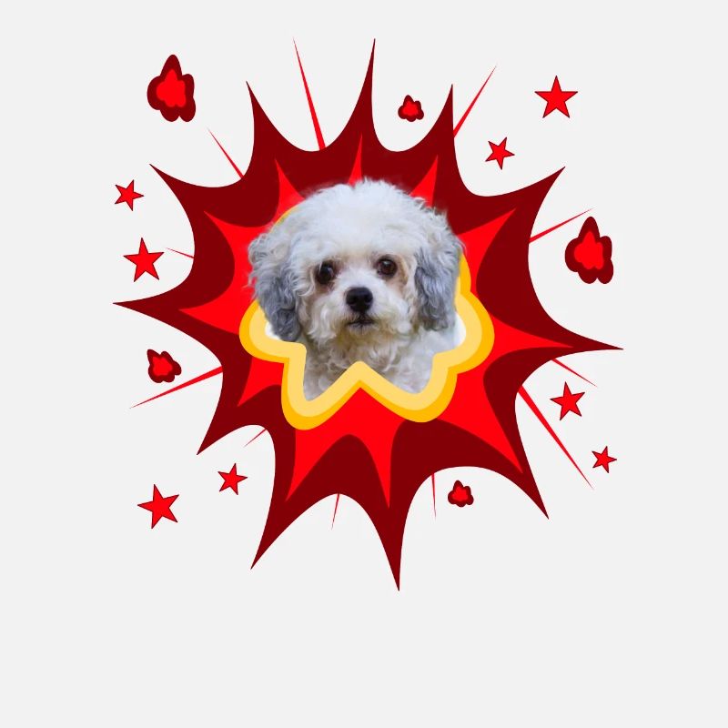 Conception de chien comique - Pow - Bolonka