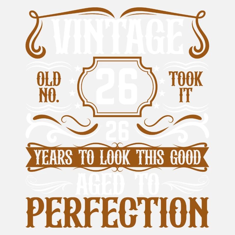 26e anniversaire Vintage Rétro