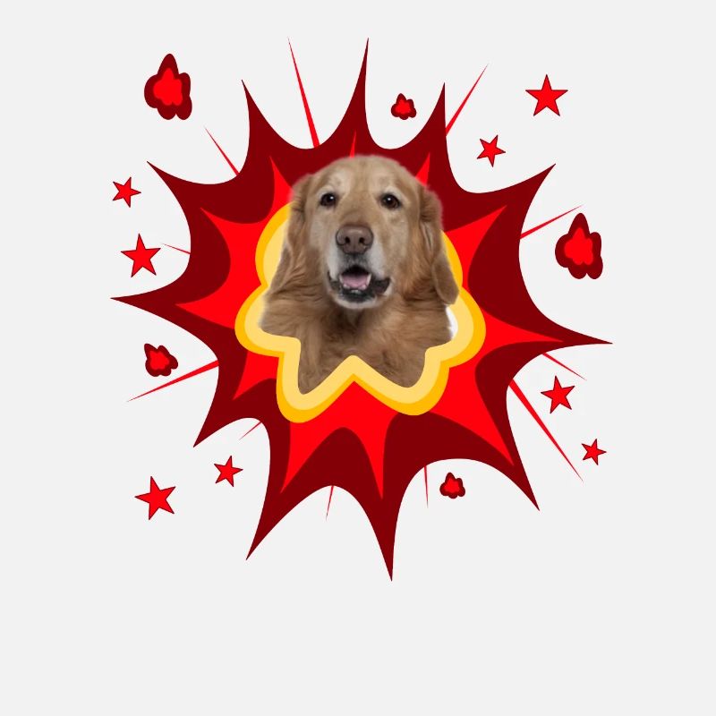 Conception de chien comique - Pow - Hovawart
