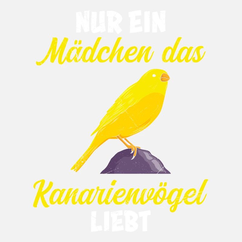 Nur ein Mädchen das Kanarienvögel liebt