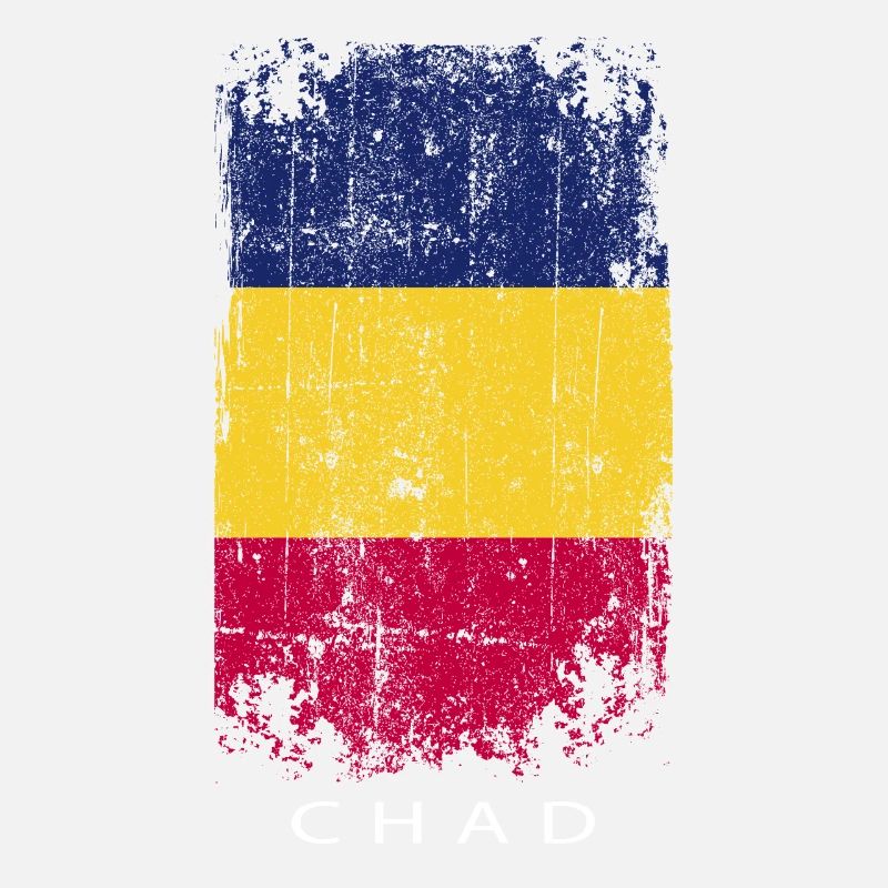 Souvenir avec le drapeau du Tchad